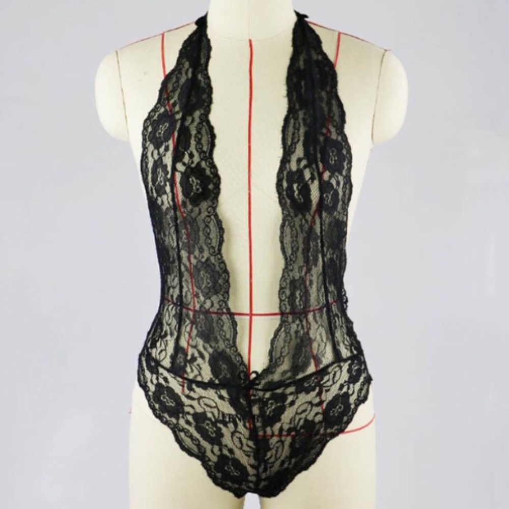 ❤️sexy black lace bodysuit lingerie sleepwear larg - Picture 5 of 7